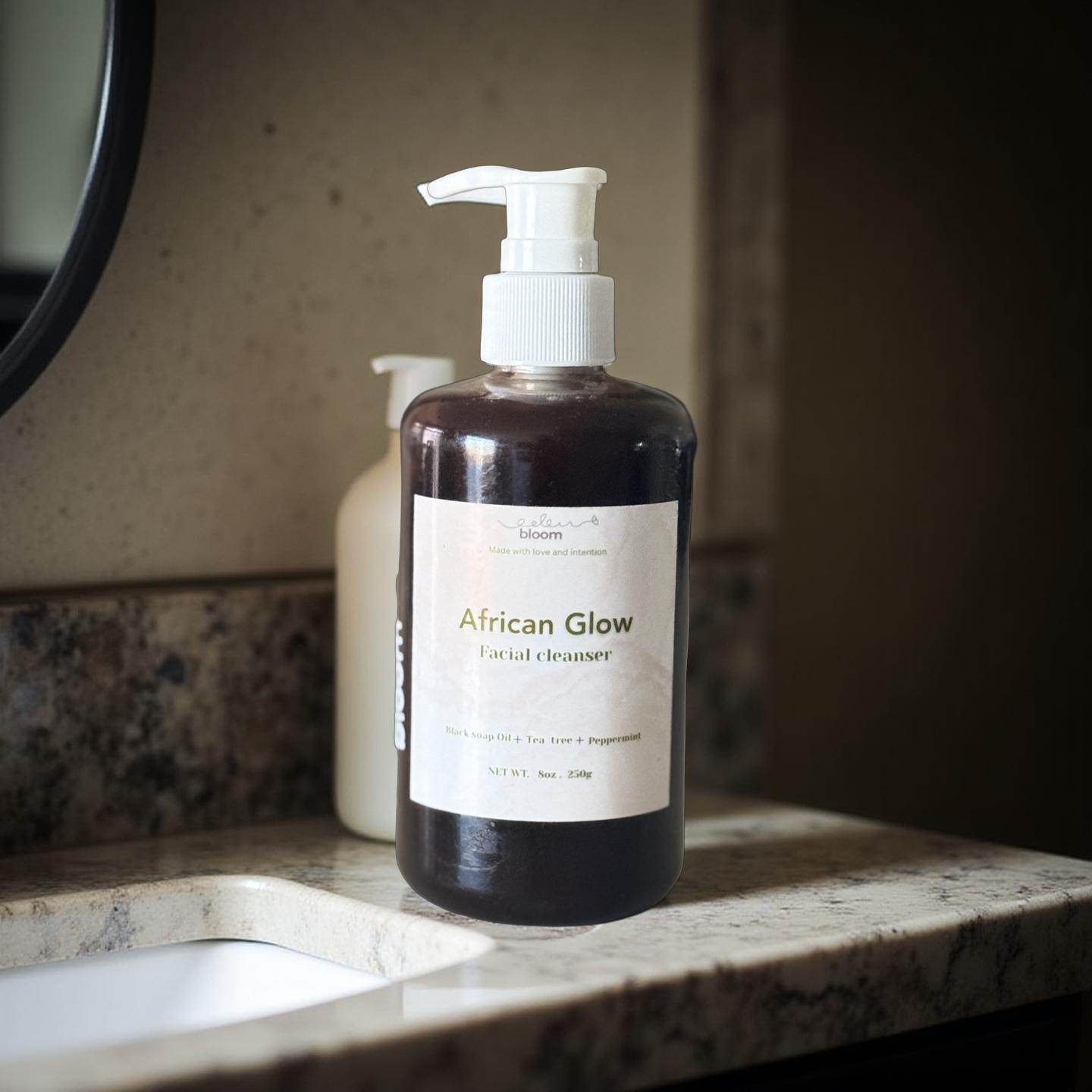 African Glow Black Soap - Liquid Cleanser